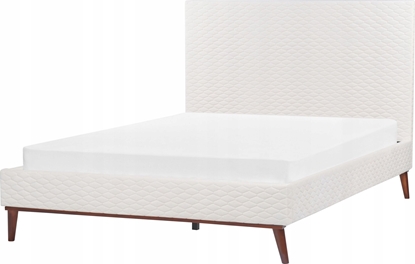 Attēls no Beliani óko welurowe 160 x 200 cm zamana biel BAYONNE