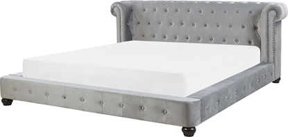 Picture of Beliani óko welurowe 180 x 200 cm szare CAVAILLON