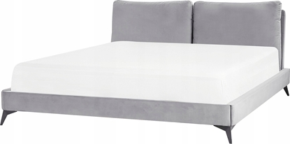 Attēls no Beliani óko welurowe 180 x 200 cm szare MELLE