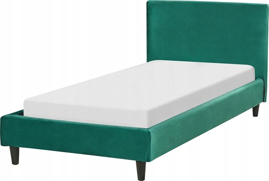 Picture of Beliani óko welurowe 90 x 200 cm ciemnozielone FITOU