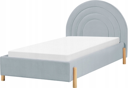 Attēls no Beliani óko welurowe 90 x 200 cm jasnoniebieskie ANET