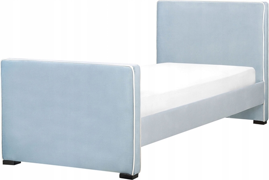 Picture of Beliani óko welurowe 90 x 200 cm niebieskie TEENIE