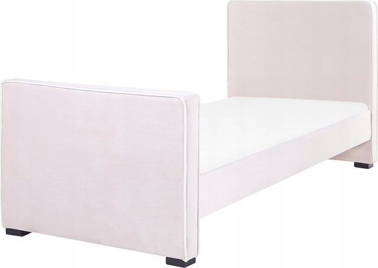 Picture of Beliani óko welurowe 90 x 200 cm róowe TEENIE