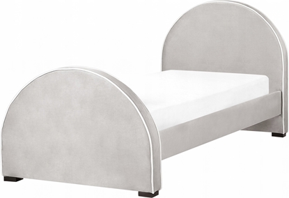 Attēls no Beliani óko welurowe 90 x 200 cm szare NOZAY