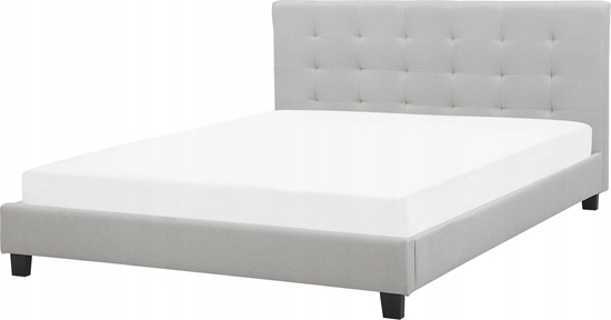 Picture of Beliani óko wodne tapicerowane 160 x 200 cm jasnoszare LA ROCHELLE