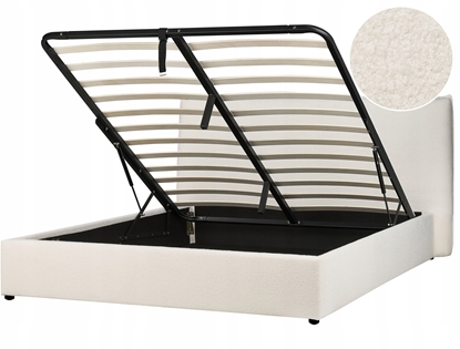 Attēls no Beliani óko z pojemnikiem Boucle LAVAUR 160 x 200 cm Zamana biel