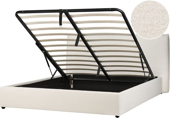 Picture of Beliani óko z pojemnikiem Boucle LAVAUR 180 x 200 cm Zamana biel