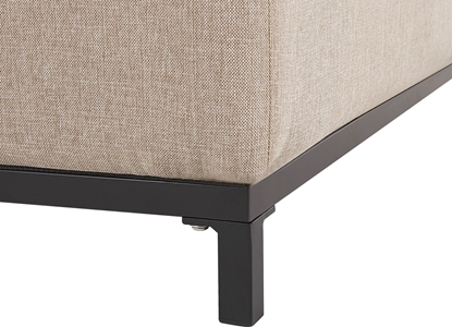 Picture of Beliani Otomana ogrodowa beowa z czarnym ROVIGO