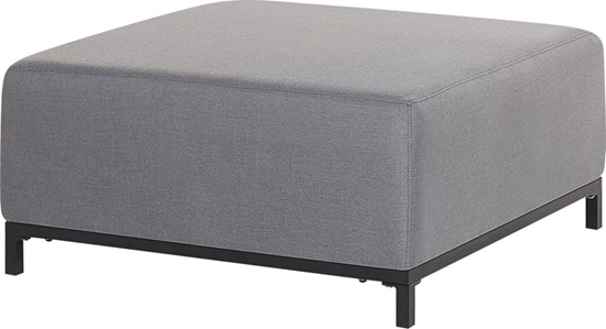 Picture of Beliani Otomana ogrodowa szara z czarnym ROVIGO