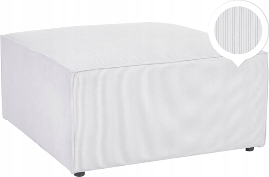 Изображение Beliani Otomana sztruksowa zamana biel LEMVIG