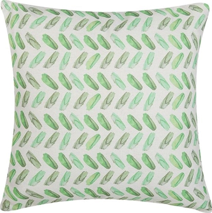Attēls no Beliani Poduszka dekoracyjna 45 x 45 cm zielono-biaa PRUNUS