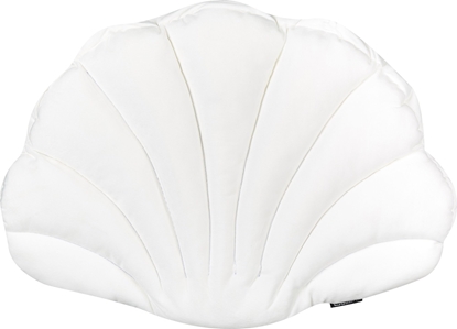 Attēls no Beliani Poduszka dekoracyjna muszla welurowa 47 x 35 cm biaa CONSOLIDA