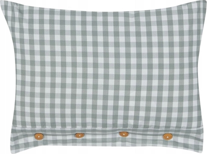 Attēls no Beliani Poduszka dekoracyjna w krat 40 x 60 cm zielono-biaa TALYA