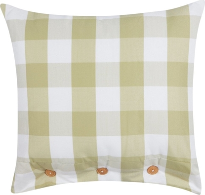Attēls no Beliani Poduszka dekoracyjna w krat 45 x 45 cm zielona TAMNINE