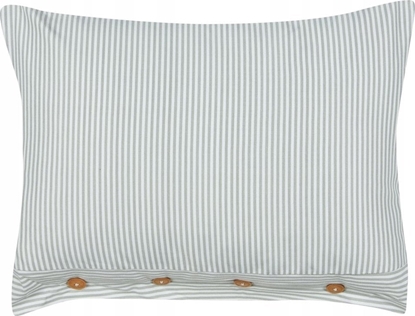 Attēls no Beliani Poduszka dekoracyjna w paski 40 x 60 cm zielono-biaa SEBRINE