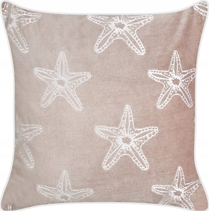 Attēls no Beliani Poduszka dekoracyjna w rozgwiazdy welurowa 45 x 45 cm róowa CERAMIUM