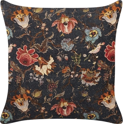 Attēls no Beliani Poduszka dekoracyjna welurowa w kwiaty 45 x 45 cm wielokolorowa RAMONDA!