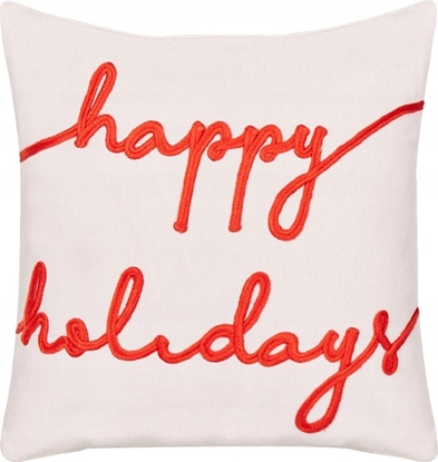 Attēls no Beliani Poduszka dekoracyjna z motywem witecznym welurowa 45 x 45 cm biaa EXACUM