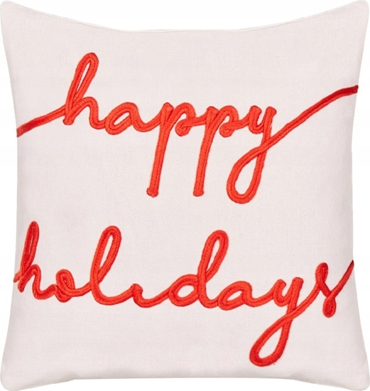 Picture of Beliani Poduszka dekoracyjna z motywem witecznym welurowa 45 x 45 cm biaa EXACUM