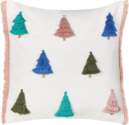 Attēls no Beliani Poduszka motyw witeczny baweniana 45 x 45 cm wielokolorowa SKIMMIA