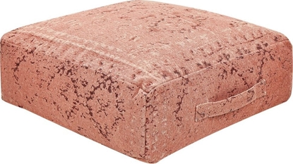 Picture of Beliani Poduszka podogowa baweniana 50 x 50 x 20 cm jasnoczerwona SHASA