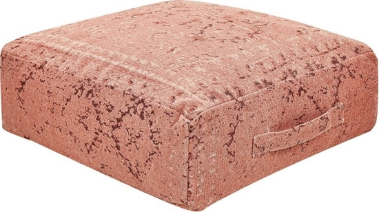 Picture of Beliani Poduszka podogowa baweniana 50 x 50 x 20 cm jasnoczerwona SHASA