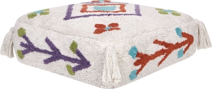 Attēls no Beliani Poduszka podogowa baweniana 55 x 55 x 20 cm biaa DIPLO