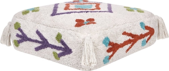 Picture of Beliani Poduszka podogowa baweniana 55 x 55 x 20 cm biaa DIPLO