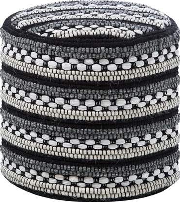 Picture of Beliani Puf 41 cm czarno-biay GUNTUR