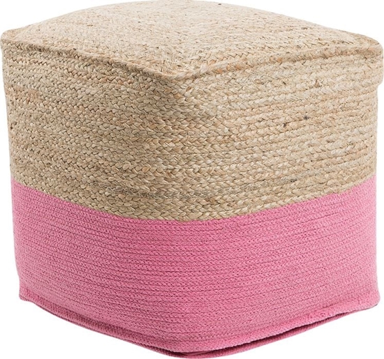 Picture of Beliani Puf 44 x 44 x 44 cm róowy KIRAMA