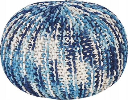 Picture of Beliani Puf 50 x 35 cm biao-niebieski CONRAD