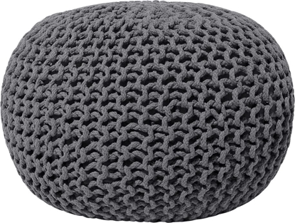 Изображение Beliani Puf 50 x 35 cm ciemnoszary CONRAD