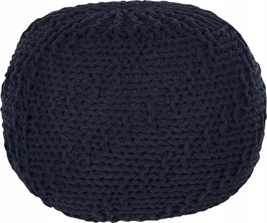 Picture of Beliani Puf 50 x 35 cm czarny PRIENE