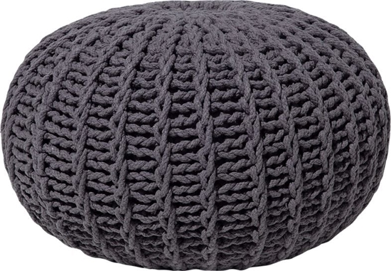 Picture of Beliani Puf 50 x 35 cm szary CONRAD II