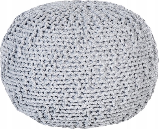 Picture of Beliani Puf 50 x 35 cm szary PRIENE