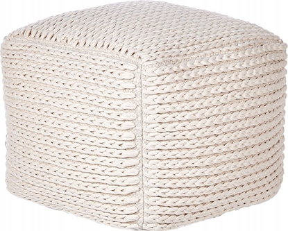 Picture of Beliani Puf baweniany 50 x 50 x 35 cm beowy DAMAN