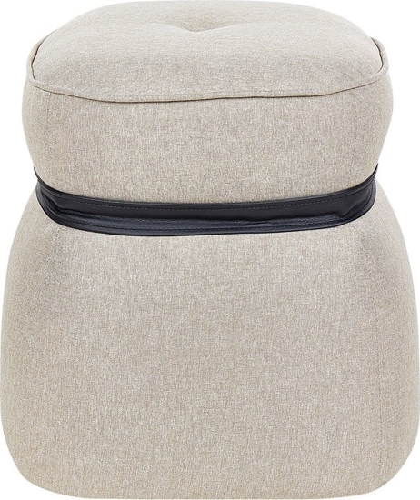 Picture of Beliani Puf lniany  45 cm beowy MONTEREY