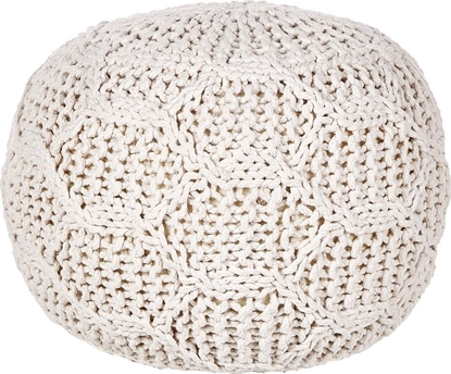 Attēls no Beliani Puf makrama 50 x 35 cm beowy TRIMAN