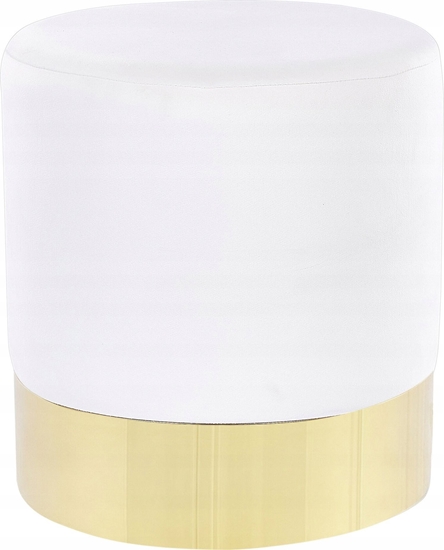 Изображение Beliani Puf welurowy  39 cm biay SOPHIA