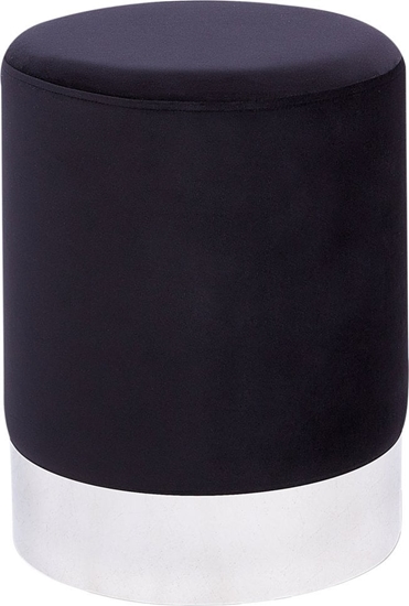 Picture of Beliani Puf welurowy 36 cm czarny BRIGITTE