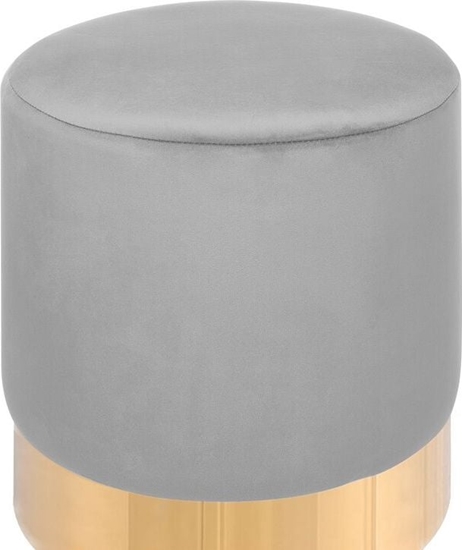 Picture of Beliani Puf welurowy 39 cm szary SOPHIA