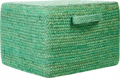 Picture of Beliani Puf z juty 45 x 45 x 30 cm zielony DHADAR