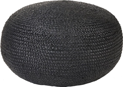 Picture of Beliani Puf z juty 60 x 30 cm czarny DUKKI