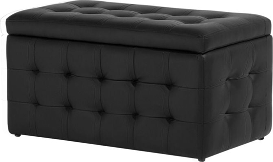 Picture of Beliani Puf ze schowkiem ekoskóra czarny MICHIGAN