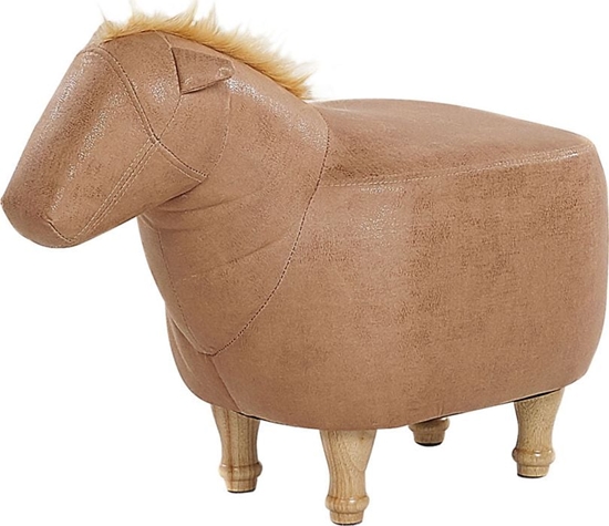 Picture of Beliani Pufa zwierzak ekoskóra beowa HORSE
