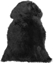Picture of Beliani Skóra owcza czarna ULURU