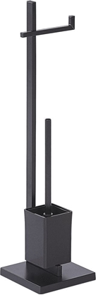 Picture of Beliani Stojak na papier i szczotk toaletow czarny ULAPES
