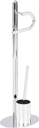Picture of Beliani Stojak na papier i szczotk toaletow srebrny SARTO
