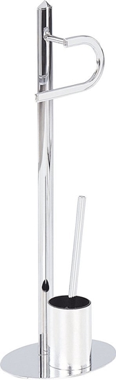 Picture of Beliani Stojak na papier i szczotk toaletow srebrny SARTO