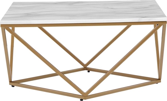Picture of Beliani Stolik kawowy biao-zoty efekt marmuru MALIBU